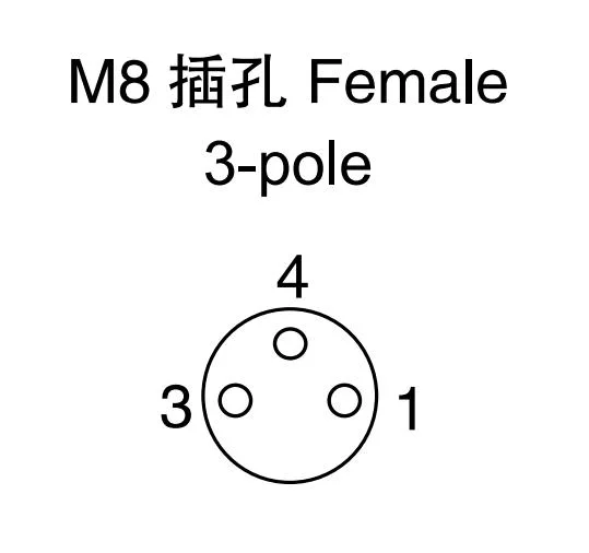 IP65 Waterproof Distribution Box M8 4 Way Moulded Cable Junction Box