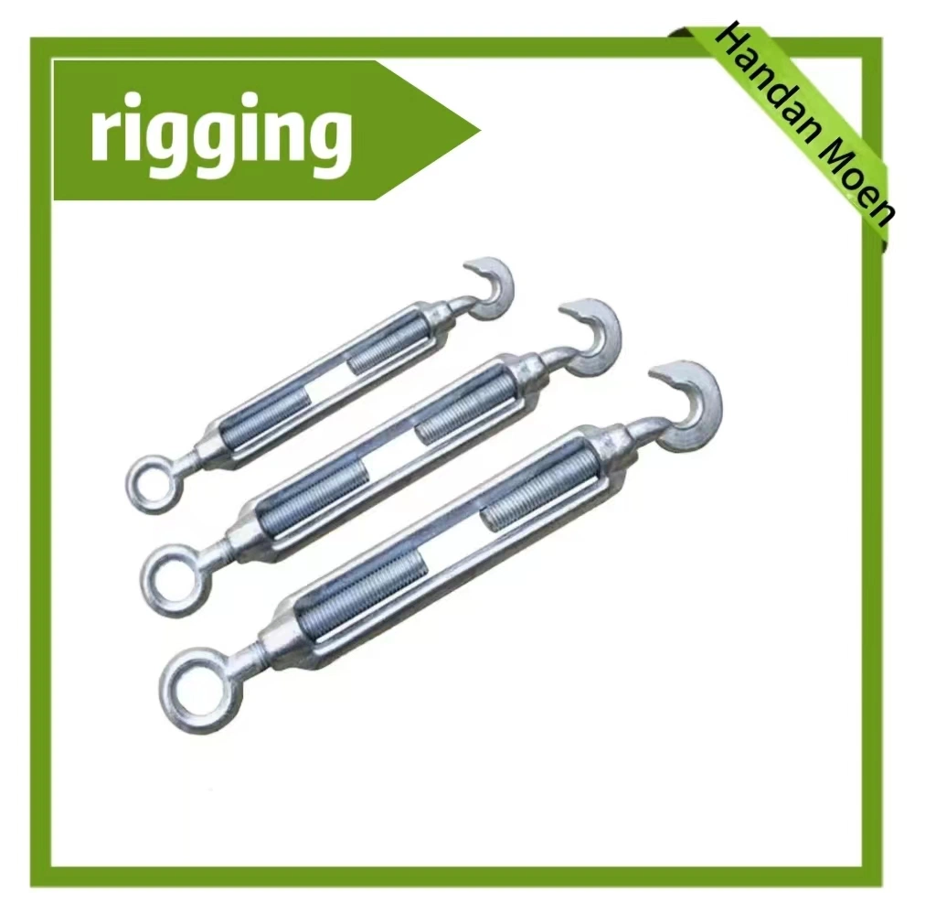 Rigging Hardware Commercial Type Malleable Turnbuckle Steel Wire Cable Tensioner