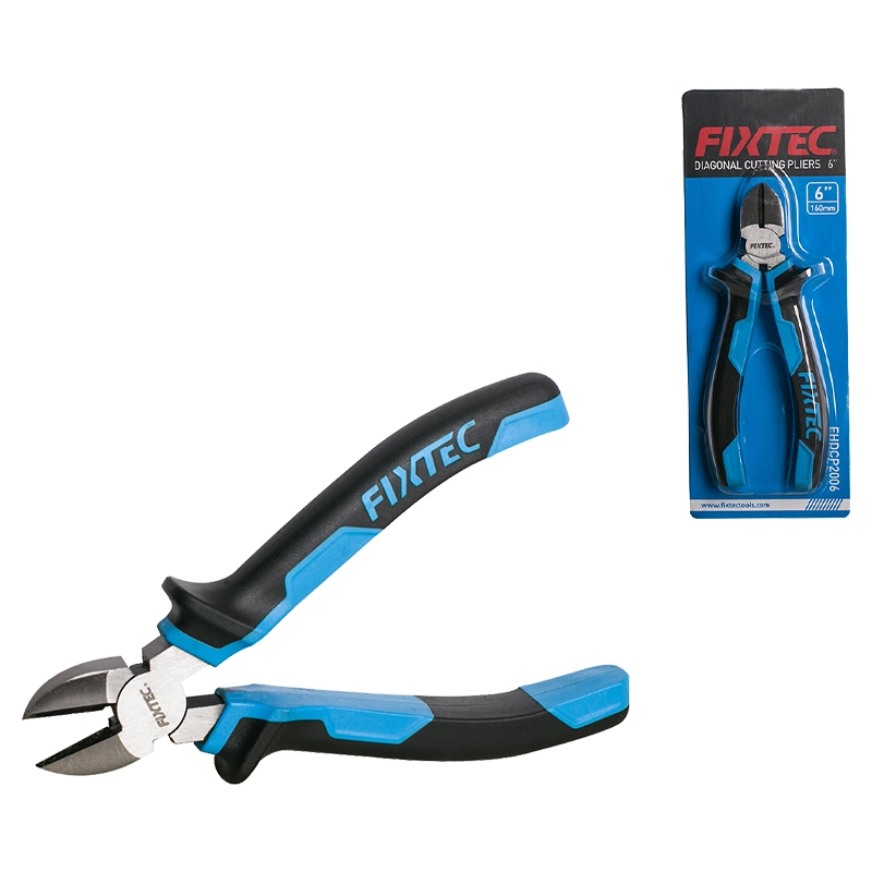 Fixtec Diagonal Cutting 6&prime;&prime; 7&prime;&prime; Multi-Purpose Pliers with Angled Head High-Leverage Design and Short Jaw