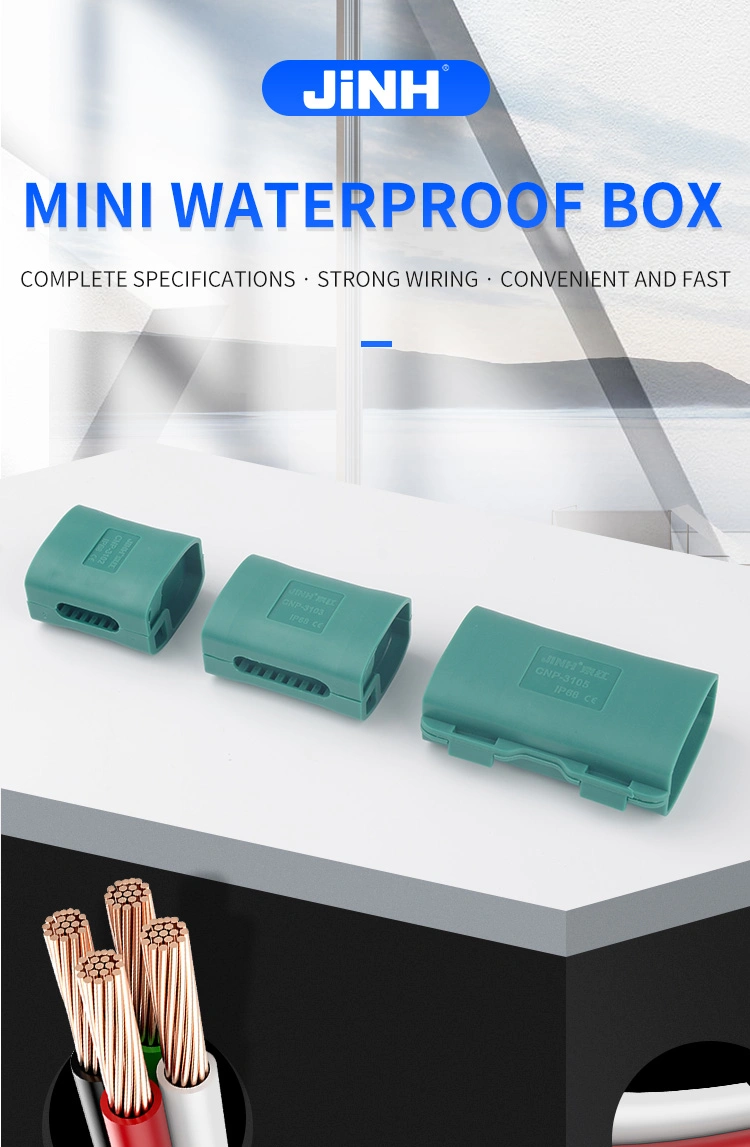 Mini Waterproof Box Cnp Series Gel Box with Glue IP68 Terminal Blocks