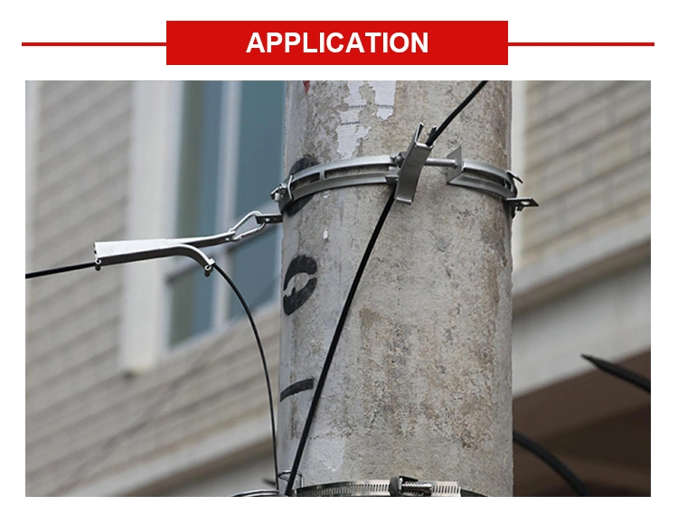 Telecommunications Cable Tension Fixed Clamp