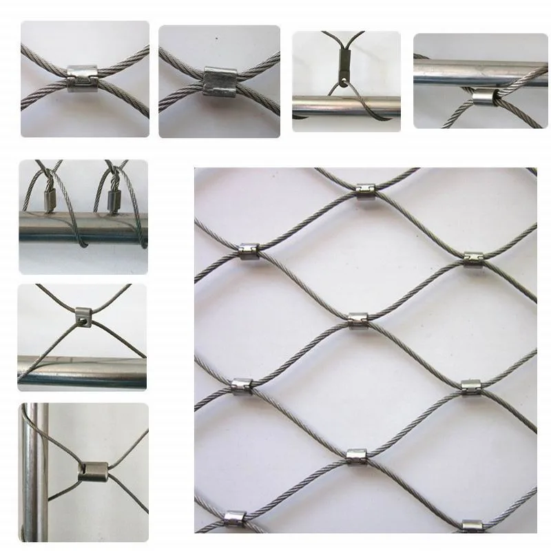 Flexible SS304 316 Stainless Steel Wire Rope Cable Mesh for Railing Safety