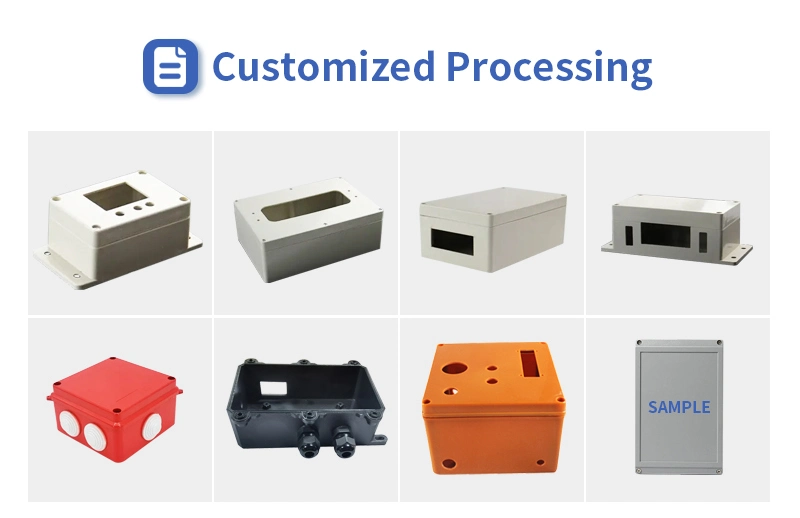 Custom Industrial Boxes Housing Standard Small ABS Plastic Electric Enclosure Junction Box for Connectors