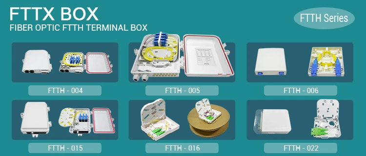 IP65 FTTH 16 Cores Fiber Optic Distribution Box Fiber Terminal Box 16 Port PLC Splitter Splice Box