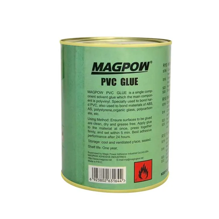 50ml/125ml/250ml/500ml/750ml/1L PVC Adhesive Glue Tin Can with Brush