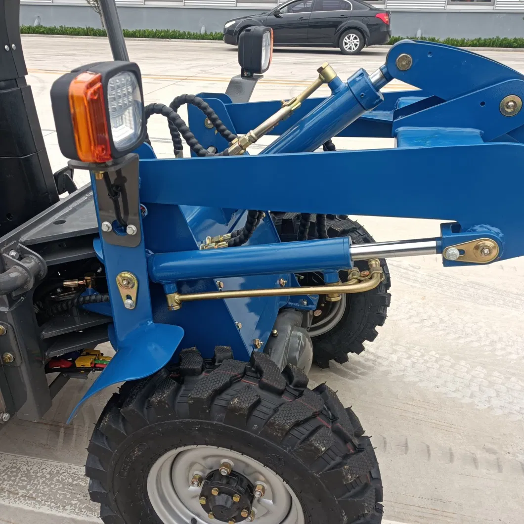 Electric Loader with 0.2 M&sup3; Bucket: 400 Kg Load Capacity, Enhanced Adaptation