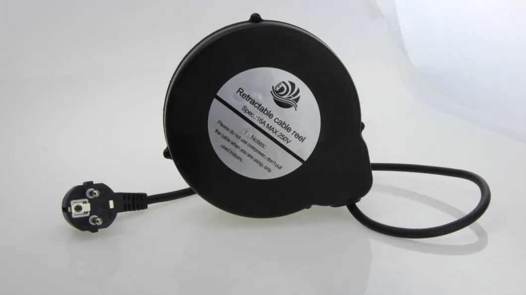 4.8m Free Cord Retractor Spring Return Electric Cable Reel for Various Home Appliance