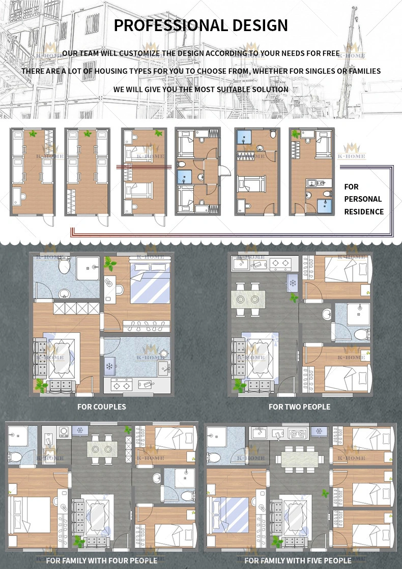 Affordable Container Prefab Staff House