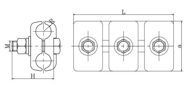 Aluminum Parallel Groove (APG) Clamps for Cable Conductor