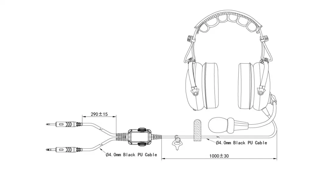 Pnr Passive Noise Cancelling Factory Supply Aviation Headsets Pilot Headphones