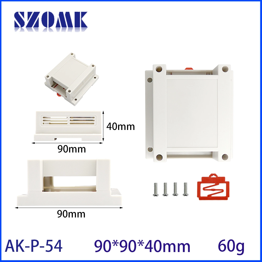 90*90*40mm ABS Circuit Board Box PLC Plastic Control DIN Rail Project Box for Electronic and PCB