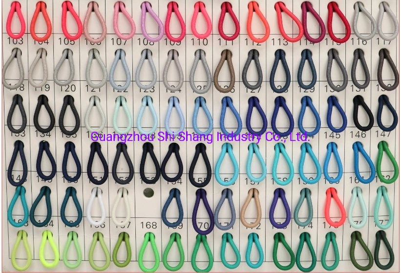 Customized Factory Wholesale Polyester High Elasticity Drawstring Cord Round Rubber Elastic Cord