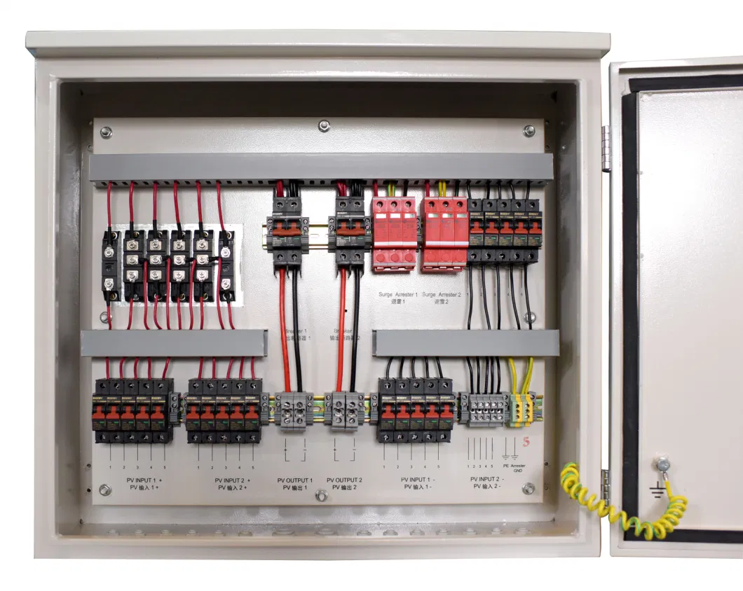 6 Strings 1 Output Solar PV DC Combiner Box Waterproof Junction Box