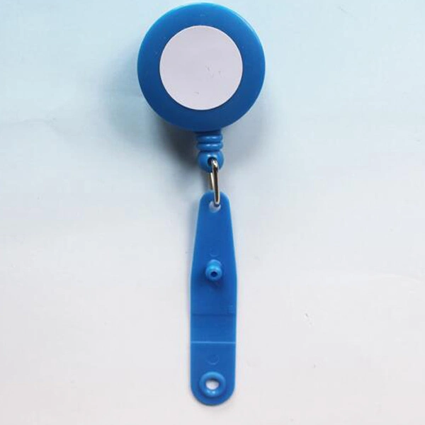 Retractable Plastic Badge Reel ID Card Badge Holder with Colorful Strap