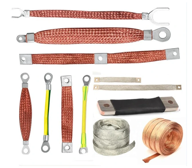 Cold Pressure Welding Tinned or Bare Copper Braid Flexible Wire Connector/Braided Wire