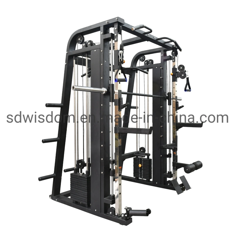 F9019 Commercial Gym Fitness Equipment Cable Multi Functional Trainer Home Gym Smith Machine Squat Rack /Power Rack