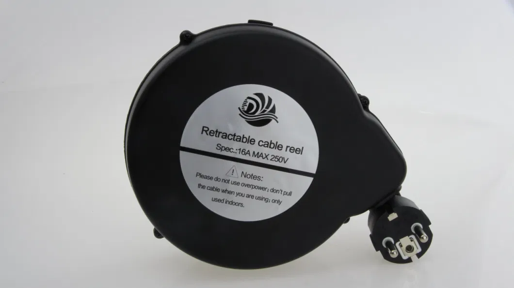 4.8m Free Cord Retractor Spring Return Electric Cable Reel for Various Home Appliance