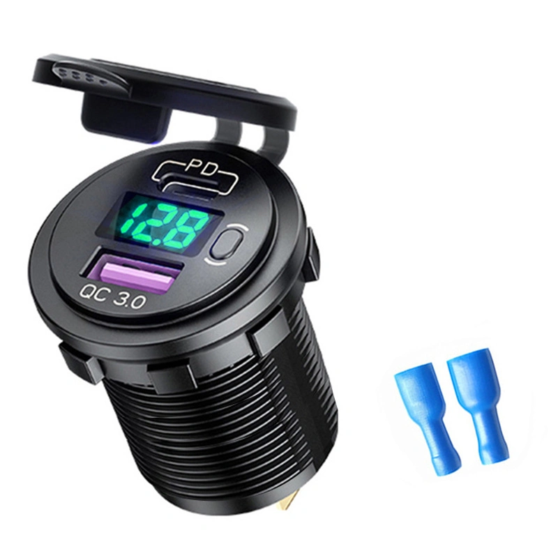 Car Charger Pd QC3.0 Dual USB Car Modification Fast Charger