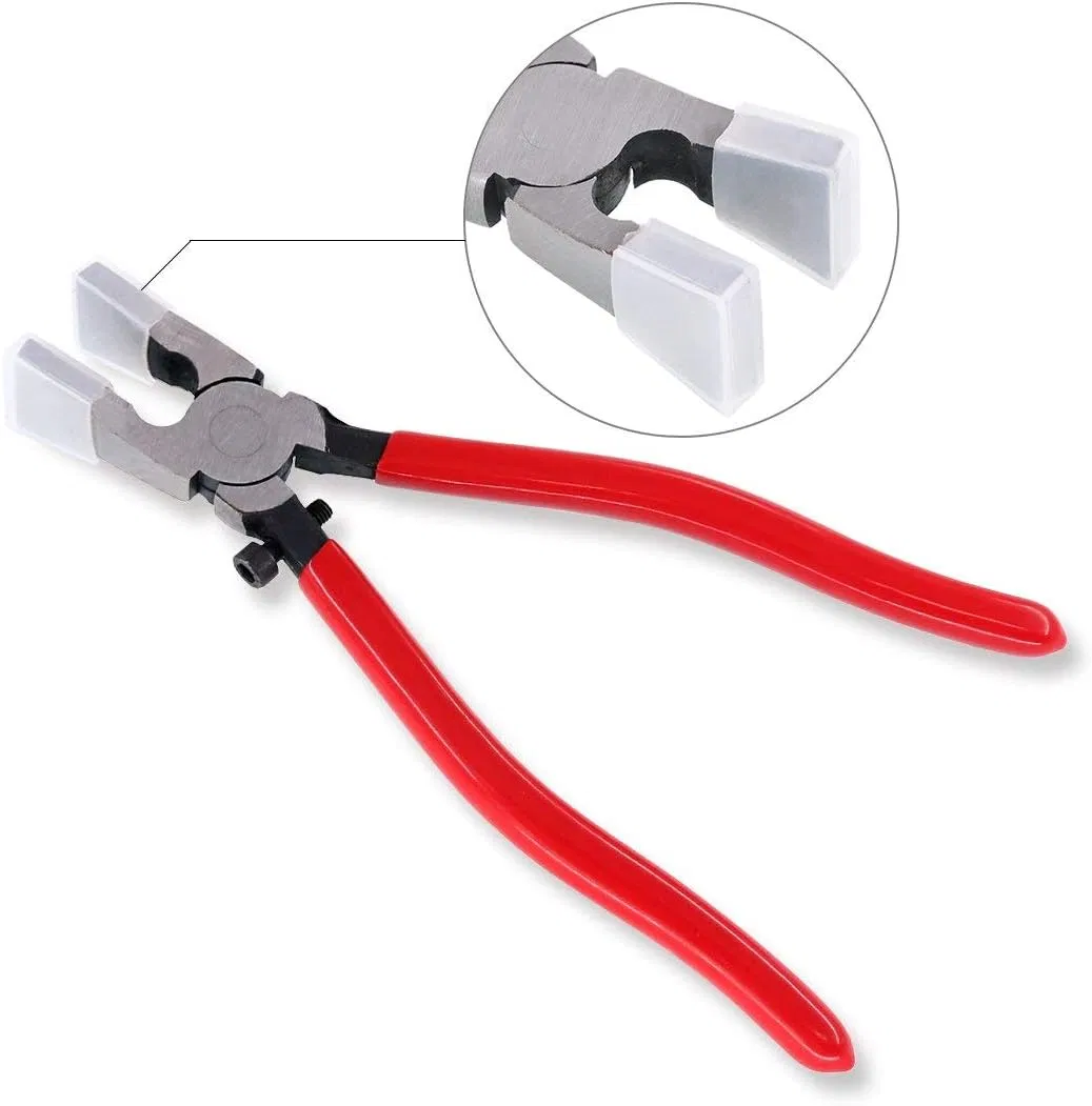 Glass Mosaic Cutter with Glass Cutter and Glass Plier 8 Inch Glass Running Plier