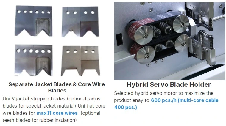 Stripping Cable Outer Jacket and Inner Core with Mes Intelligent Control System with One Key Excel Input