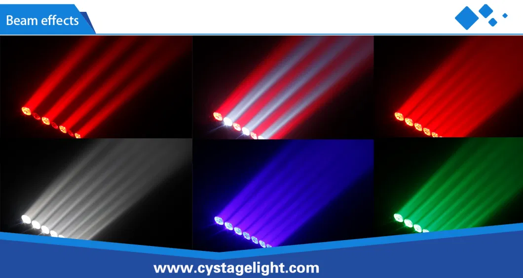 7X15W RGBW 4in1 Pixel Blade LED Bar Light Moving Head Beam