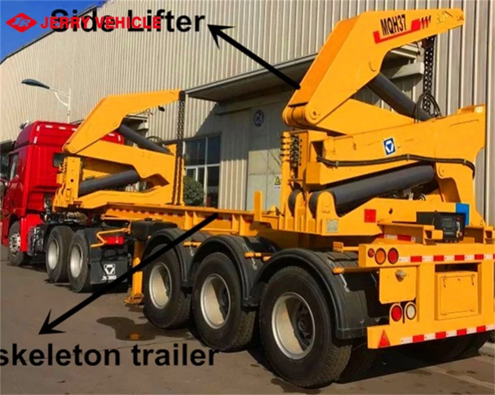 Container Side Loader 3 Axle Self Loading Containers Lifting