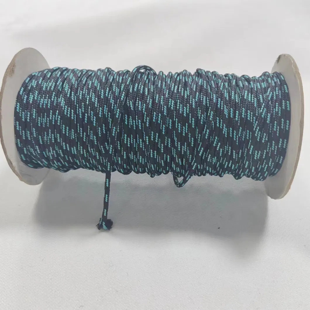 High Quality Jacquard Printing Polyester Rope Round Cord for Garment and Shoes