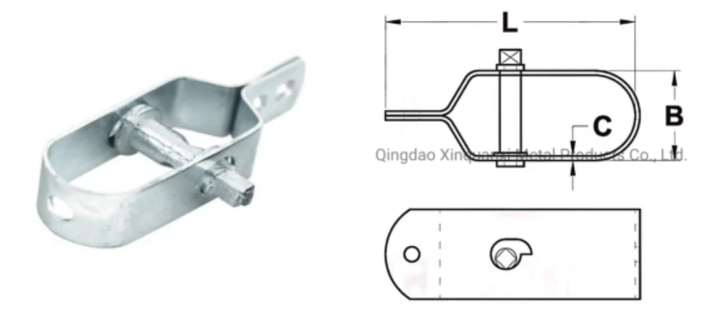 Wire Tightener Iron Steel 100mm Heavy Duty Metal Cable Tensioner