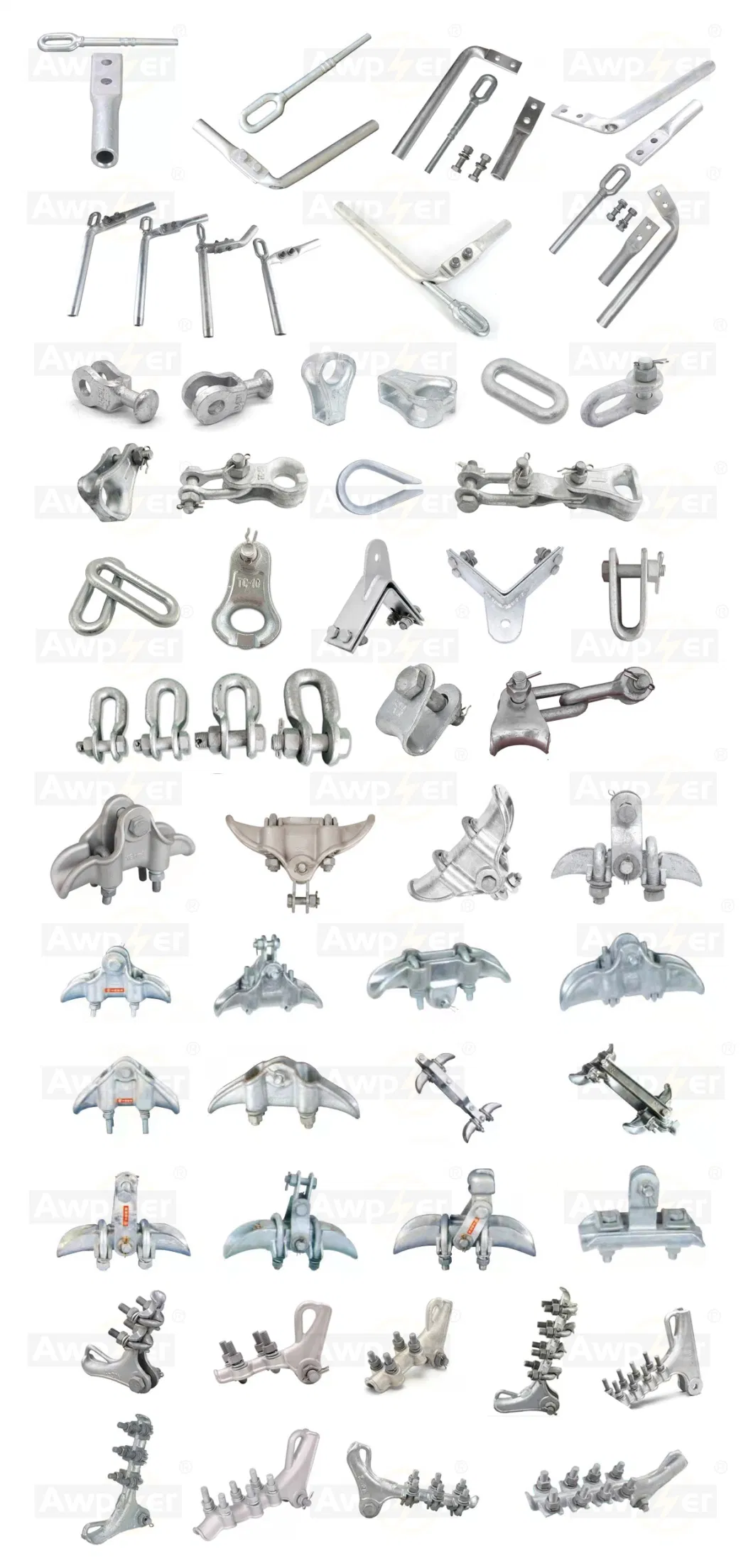 Overhead Line Hot-DIP Galvanized Steel Forged Suspension Clamp