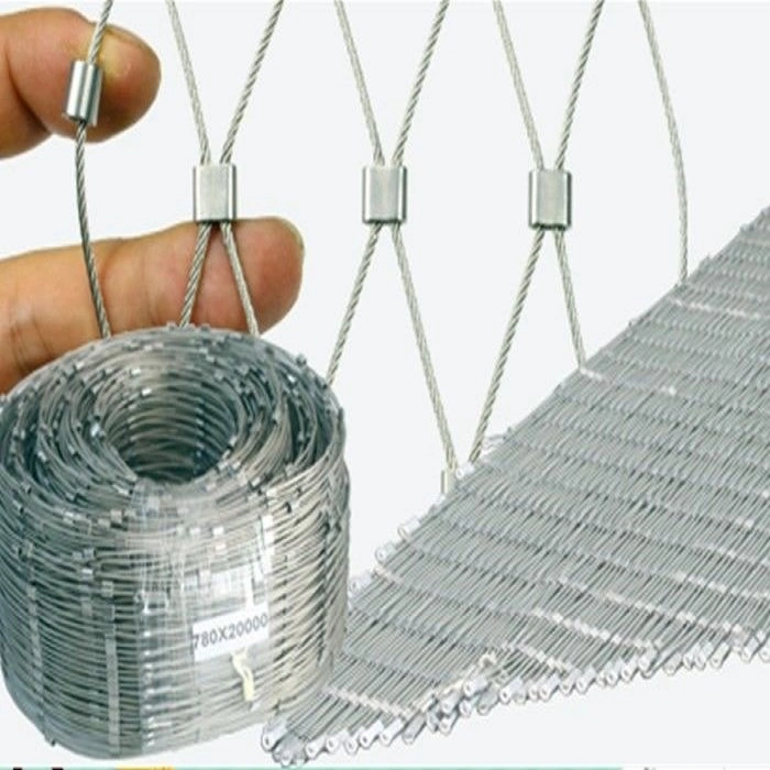 Flexible SS304 316 Stainless Steel Wire Rope Cable Mesh for Railing Safety