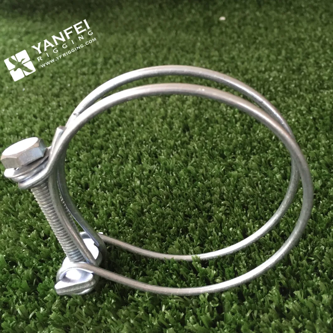 Heavy Duty Double Bolt Double Band/Layer Hose Clamp