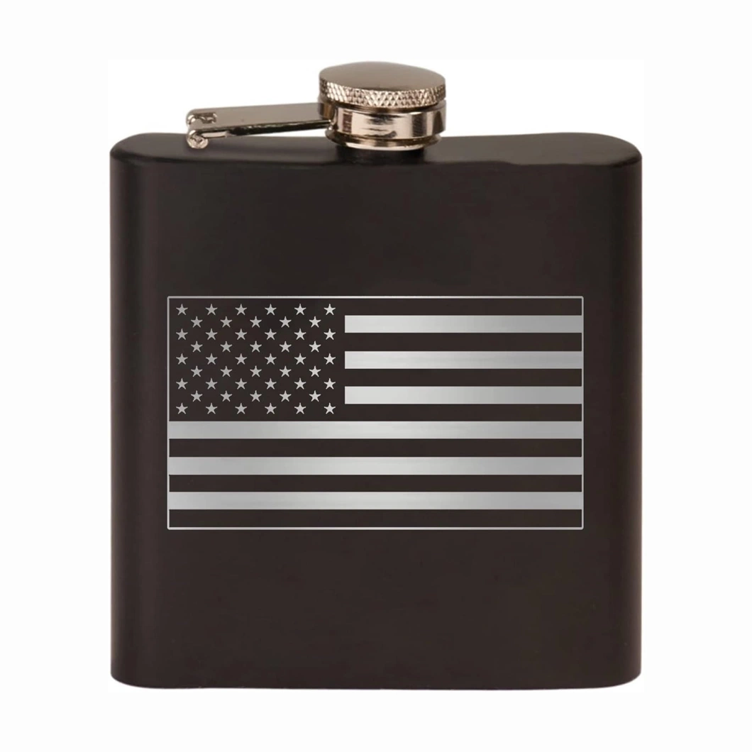 12oz Premium Matte Black Stainless Steel Whiskey Liquor Hip Flask Boxed Gift Set for Father