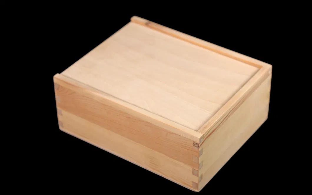 Unique Solid Wooden Gift Box with Sliding Lid, Wood Packing Boxes