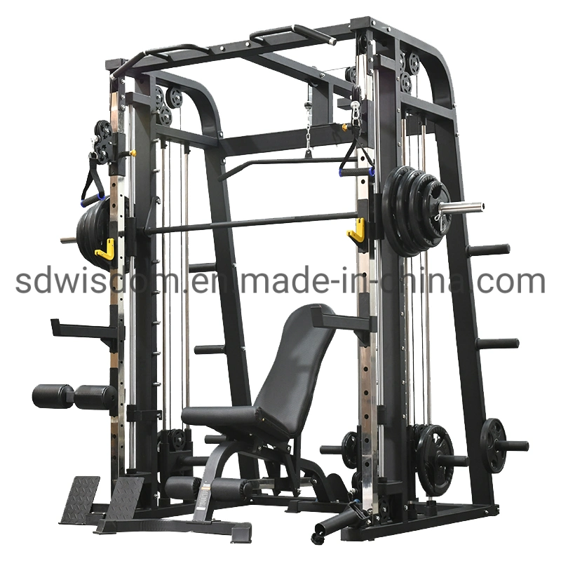 F9019 Commercial Gym Fitness Equipment Cable Multi Functional Trainer Home Gym Smith Machine Squat Rack /Power Rack