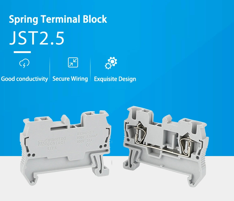 2.5mm Screwless Feed Through Connection Terminal Block