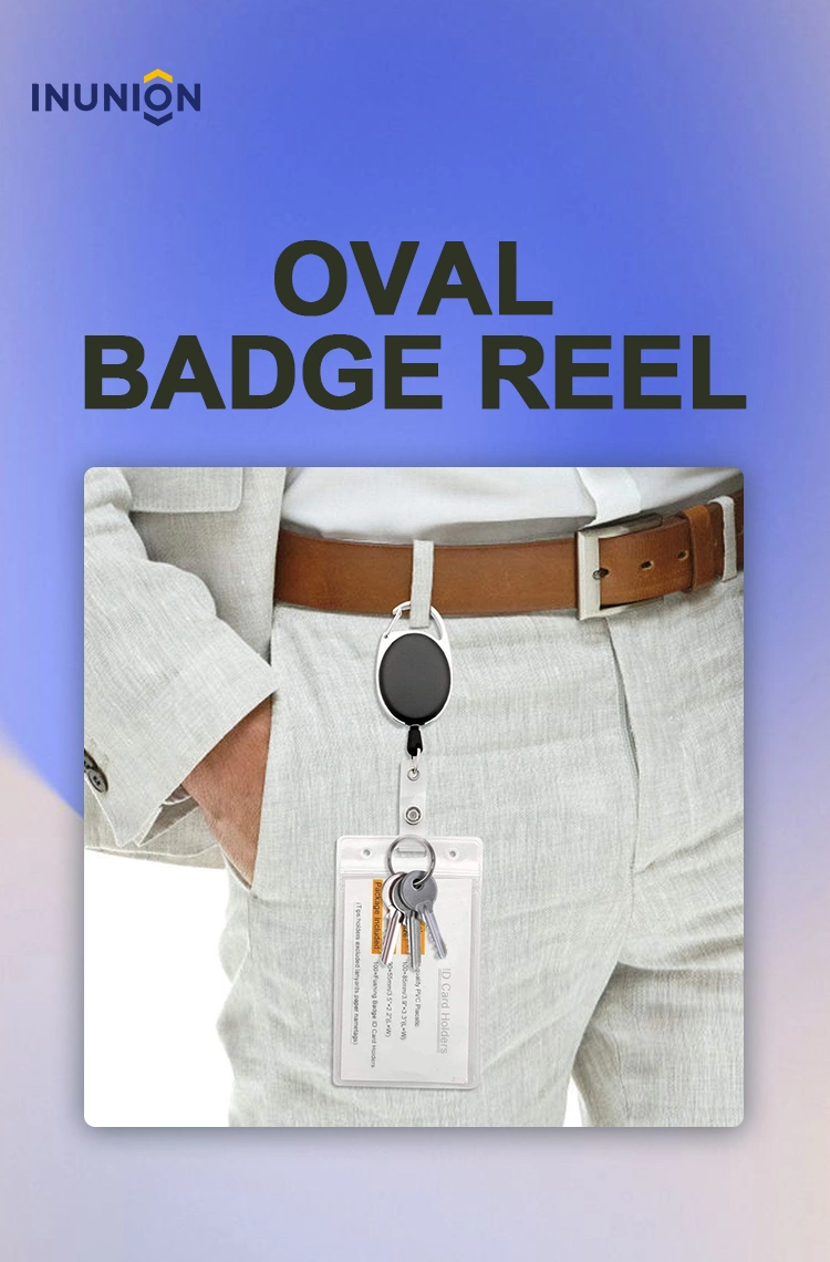 Retractable Badge Reel Clips Holder for Hanging