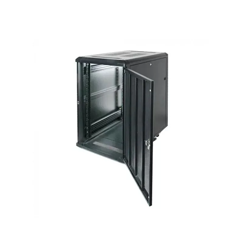 Frequency Conversion Server Cabinet Manufacturing Plant 19&prime; Rails with Fans Glass Door Server Rack Cable Network Cabinet