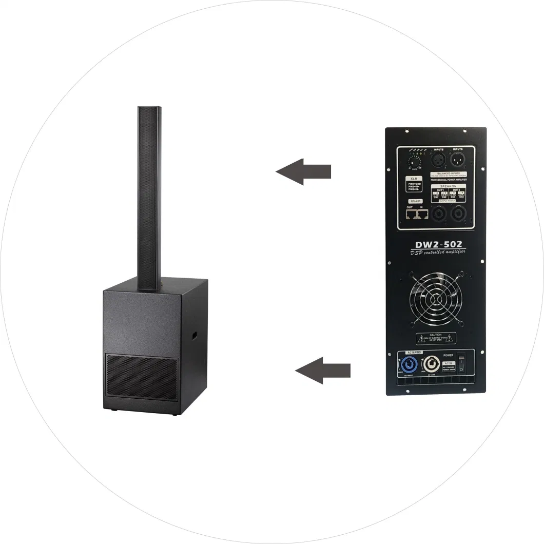 Audiopeak Class-D Plate Amplifier for PA DJ Speaker Cabinets and Loudspeakers, 2000W RMS, DSP on Board, 3-Channel Amplifier (DW3-1606)