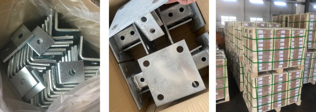Zinc Plated Slotted Adjustment Angle Plate for Channel General Fittings