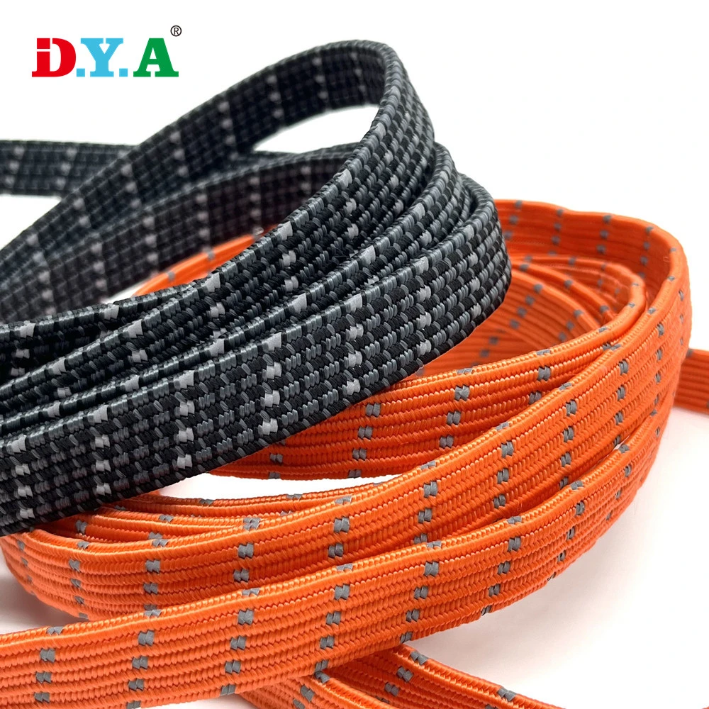 High Quality Flat Polyester Braided Bungee Cord Elastic for Motorcycle Luggage Strap