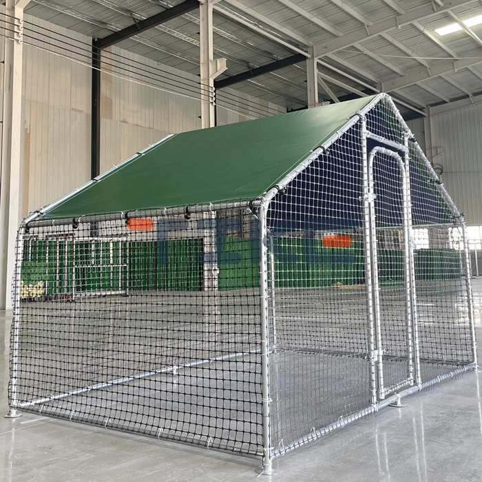 Ground Metal Chicken Coop Walk-in Poultry Cage