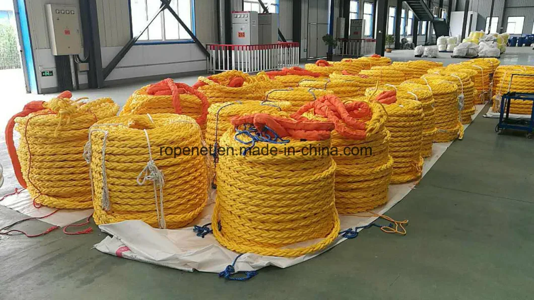 Polypropylene PP/PE Danline Braided Nylon Mixed Polyamide Polyester Cord for Mooring and Fishing Tow Rope 3/8/12strand Ropes