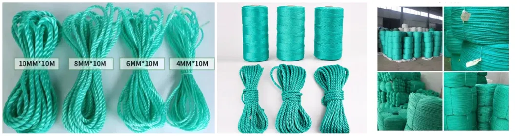 Manufacturing 1-20mm PP/Polyester/Nylon Ropes, Nylon Fishing Braided Rope Cord