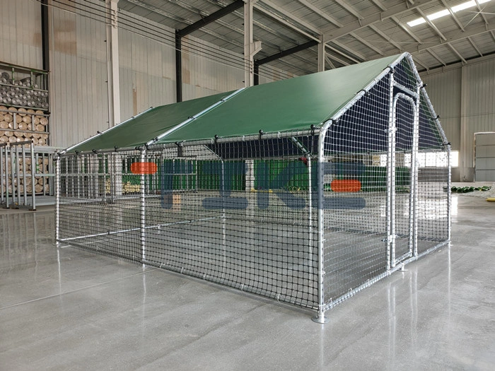 Ground Metal Chicken Coop Walk-in Poultry Cage