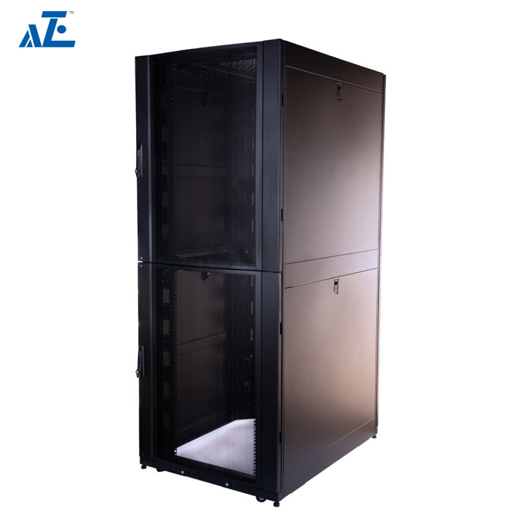 42u 800mm Wide X 1070mm Deep 2 Separate Compartments Colocation Rack Enclosure Cabinet
