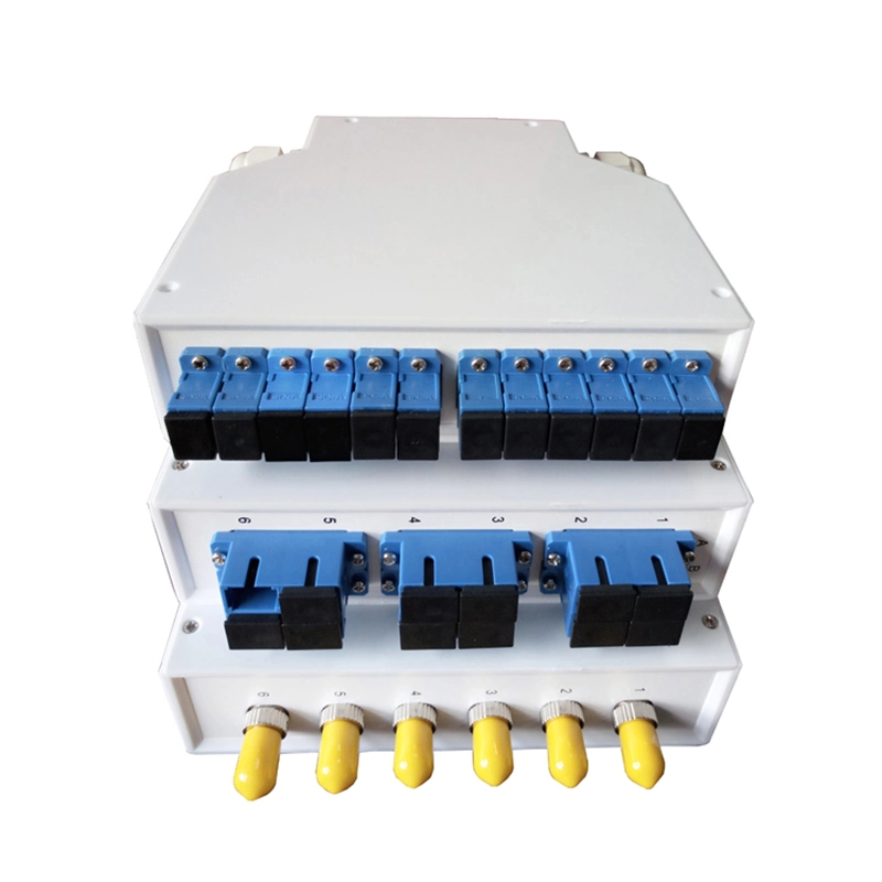 FTTH Distribution Box CTO/Nap&prime; S Fiber Optical Terminal 8 Cores, with PLC Splitter 1X8 DIN-Fb Otb Odp with Adapter