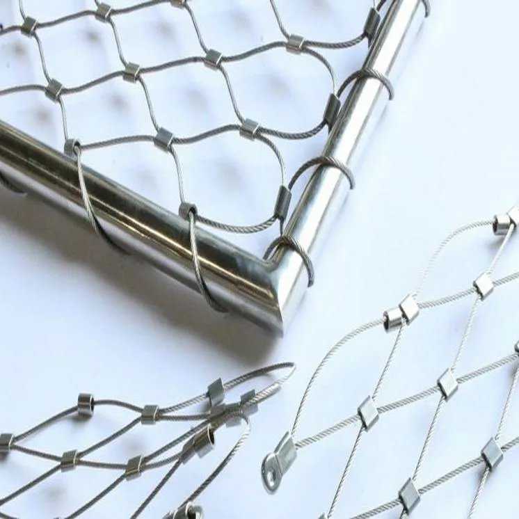 Flexible SS304 316 Stainless Steel Wire Rope Cable Mesh for Railing Safety