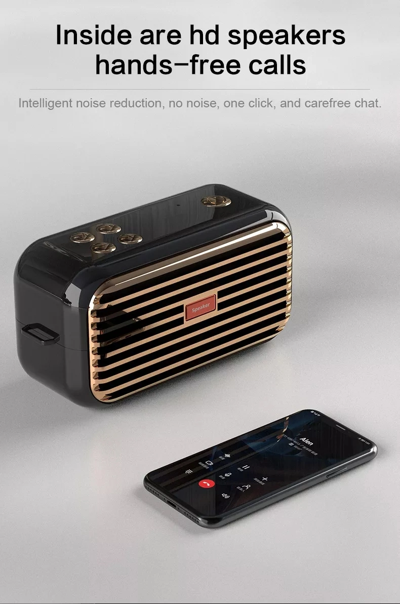 X7 Speaker 2022 New Arrival Plug-in Radio Wireless Retro Radio FM Speaker Outdoor Portable Audio Bluetooth Speaker