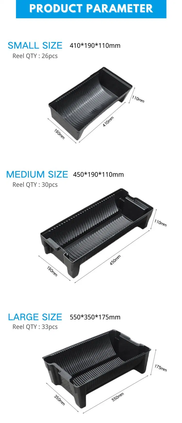 Leenol SMD Reel Storgae Box 7 Inch Reel Tape Holder