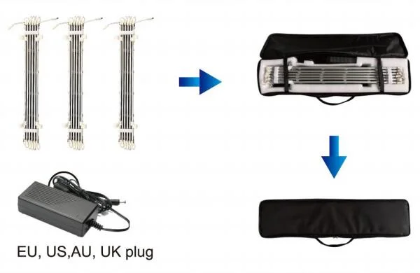 LED Ladder Light Set Seg1101- for Pop up Displays/Lighted Graphics New!